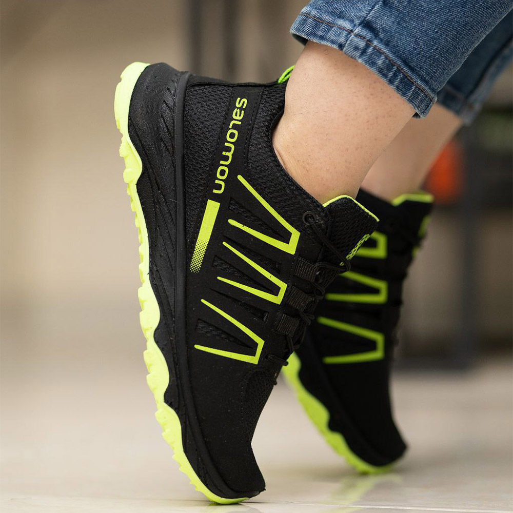 کفش مردانه سالامون مشکی سبز